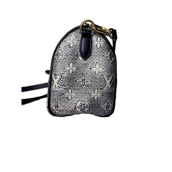 BRAND NEW Louis Vuitton Speedy Bandouliere 20 - Monoglam Blue - Picture 7 of 10